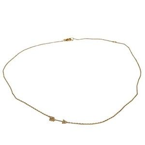 Delicate Arrow Necklace Gold Tone Dainty